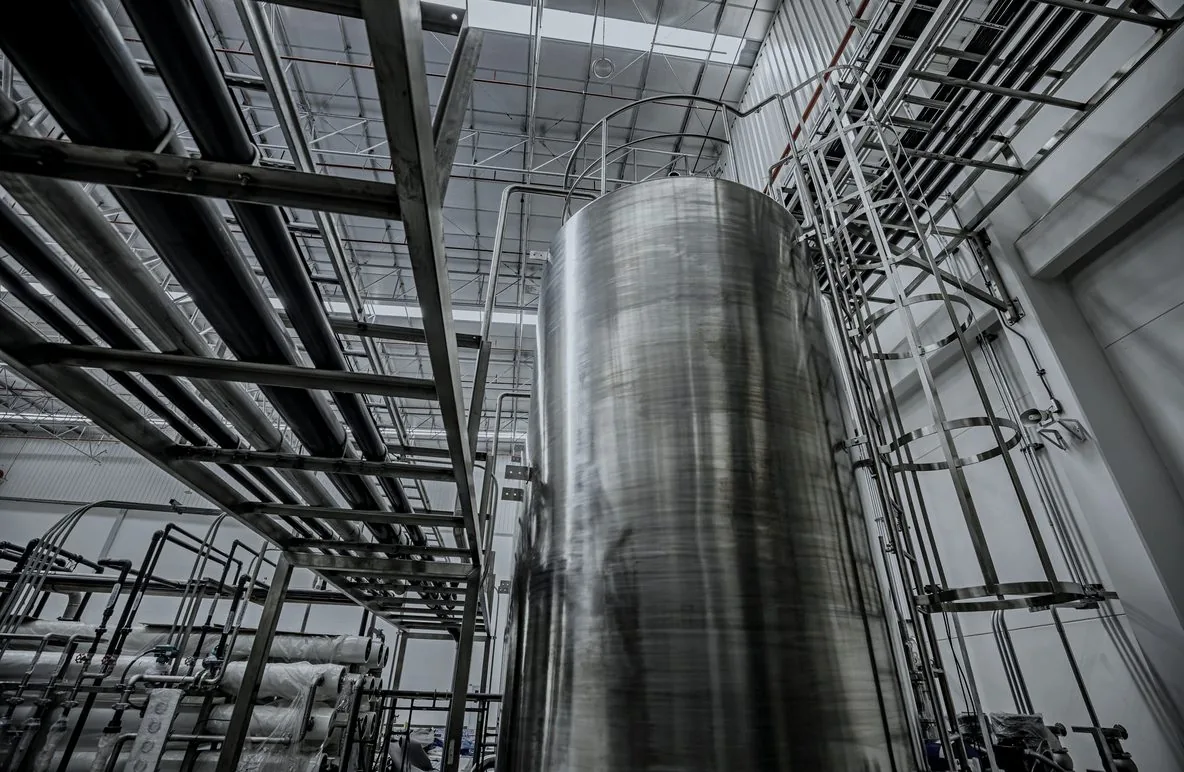 Two-stage rotary-film evaporation line