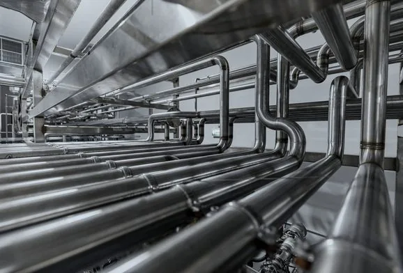 Process piping and stainless vessels